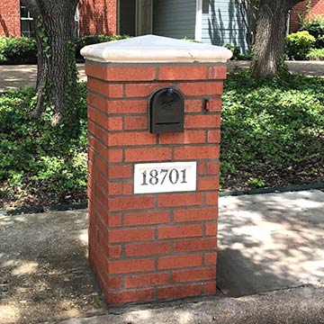 Brick Mailbox Repairs and Installations